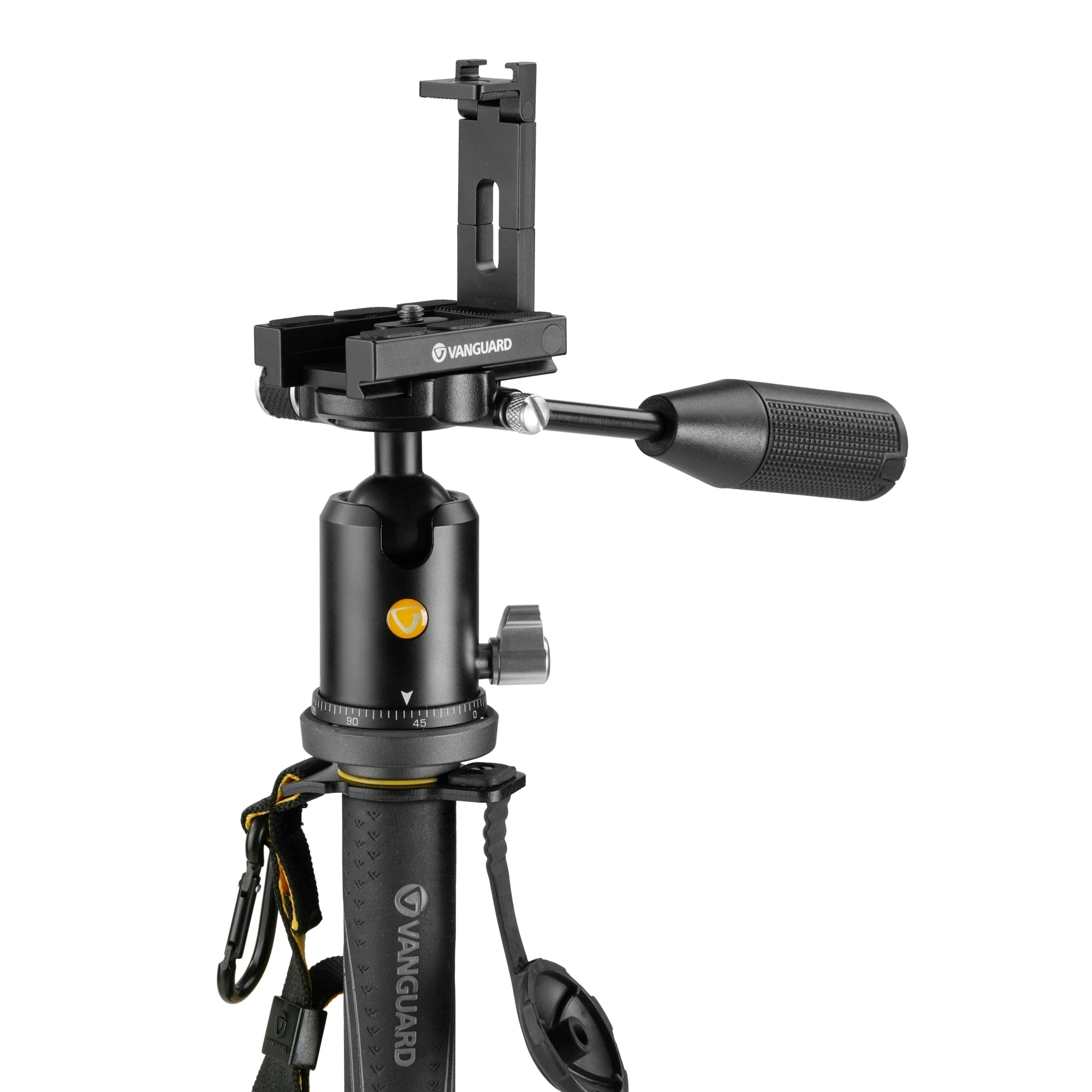 Vanguard Veo2Sam 234Tbp50T Monopod With Tri Stand Feet And Veo Bp 50T Ball Head With Built In Smartphone Holder